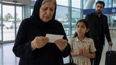 حفيدتي دسّت ورقة في يدي داخل المطار وكتبت كلمة واحدة فقط: 