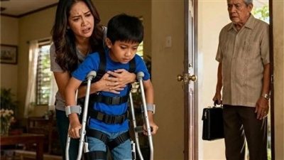 ظنّ أن زوجته تؤذي ابنه المشلول… لكن ما رآه خلف الباب جعله يبكي كالطفل